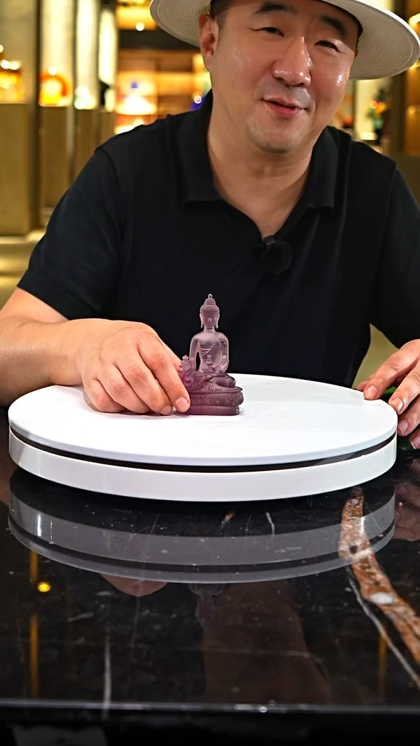 摆件琉璃0601004-1紫色药师佛水晶琉璃摆件