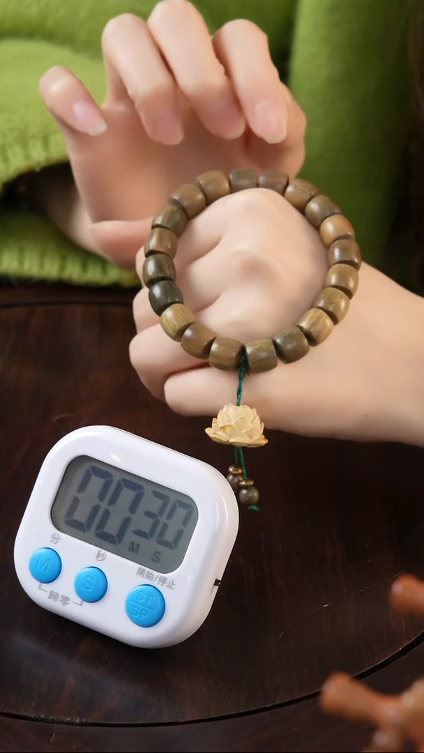 菩提手串/手链绿檀莲花单圈