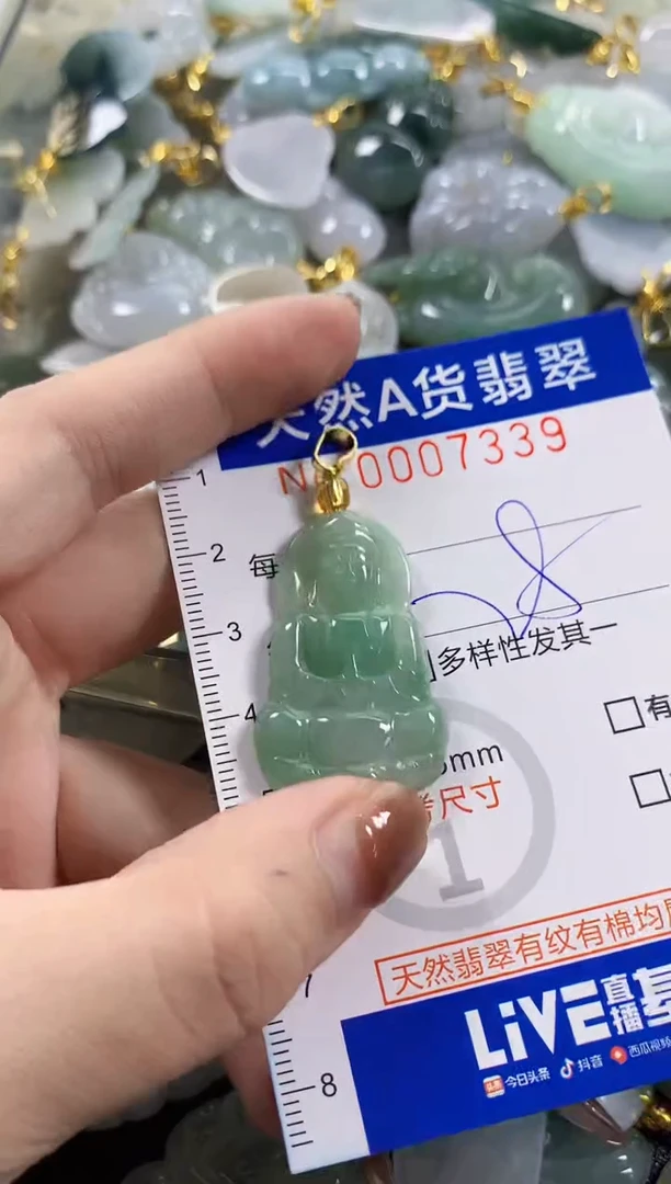 颈饰未镶嵌翡翠天然A货翡翠