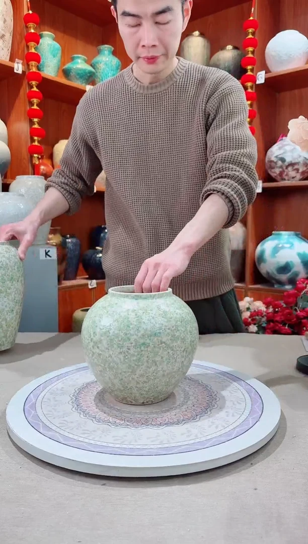 【闪购商品】瓶陶瓷花瓶 无花 春意盎然小号
