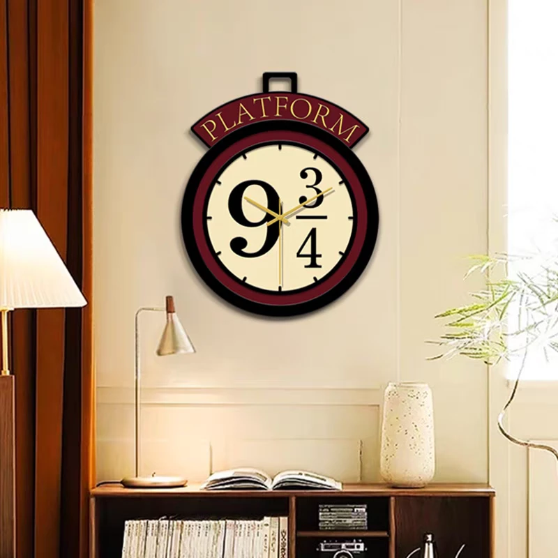 复古风家用装饰挂钟客厅挂墙钟表儿童房餐厅静音时钟q21