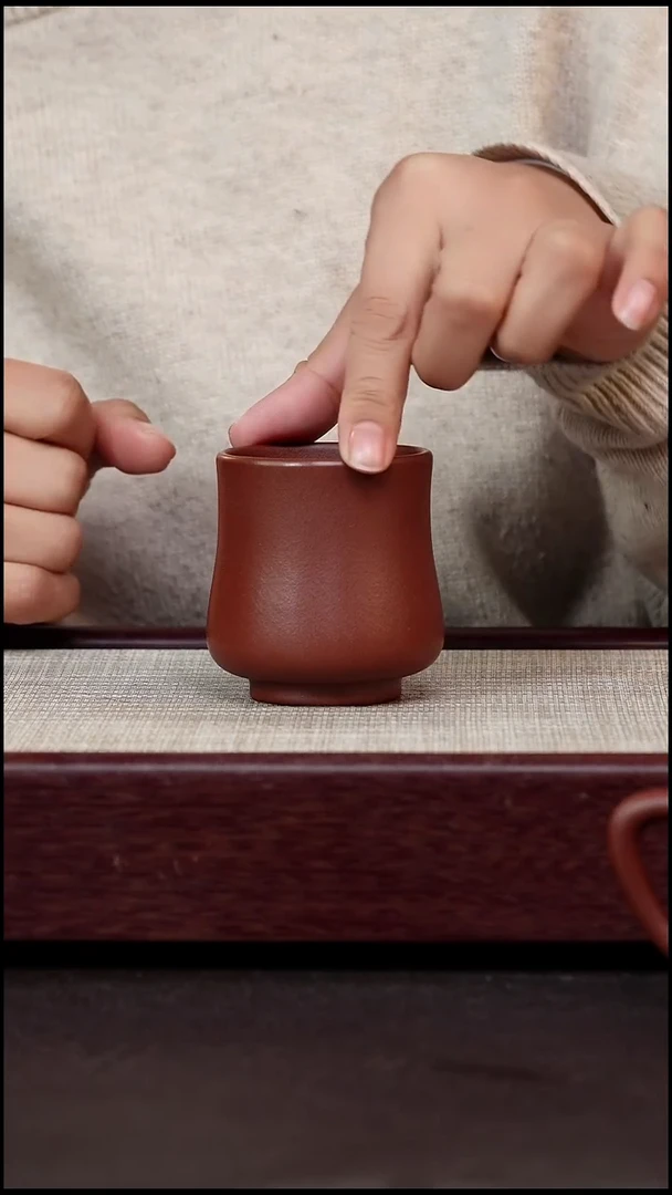 茶杯紫砂紫泥主人杯