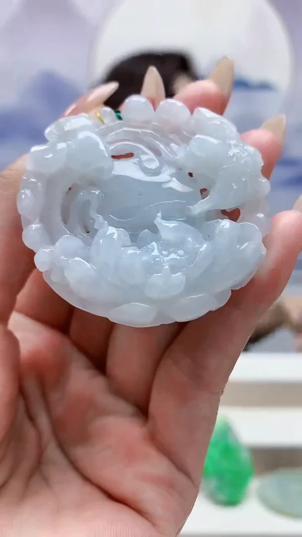未镶嵌定制翡翠4829MM-毛货挂件31