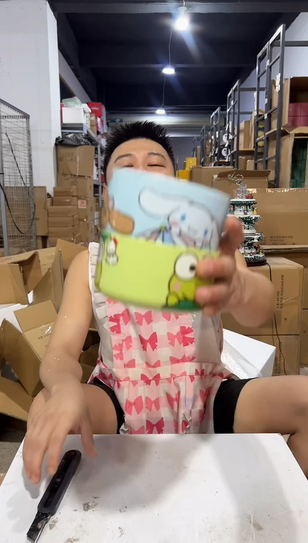 瓷片玉桂狗碗加大眼蛙碗
