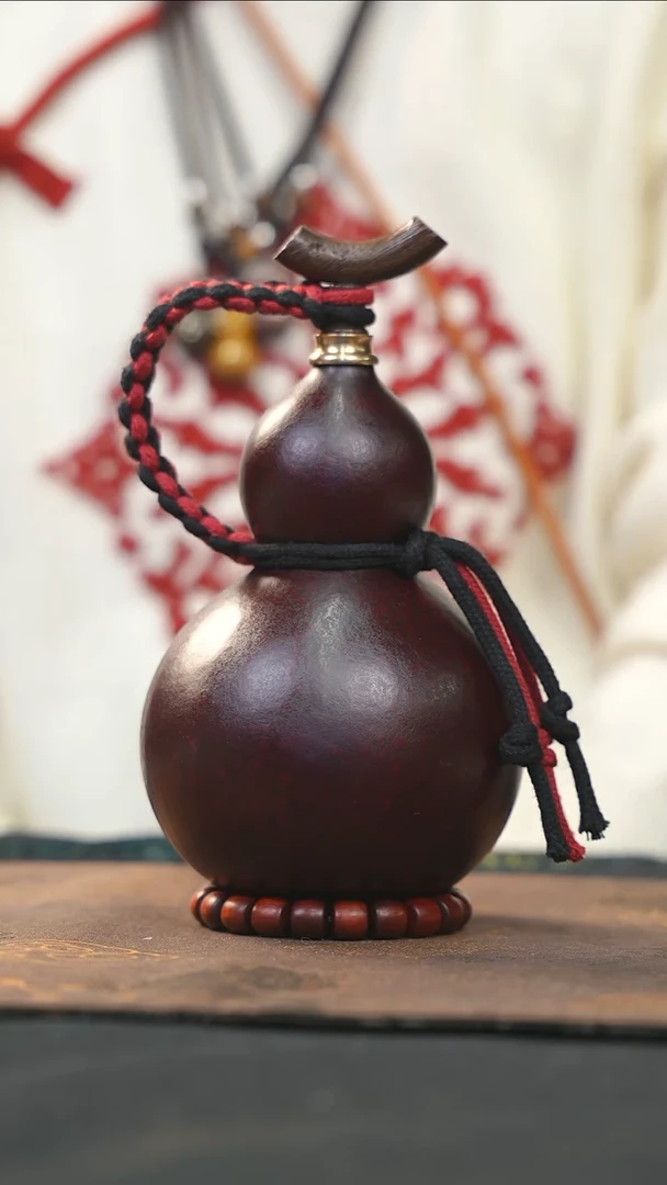 【闪购商品】RY117大漆酒葫芦不包手串及旋转底座