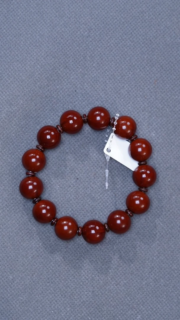 橄榄核吊坠15正圆光珠