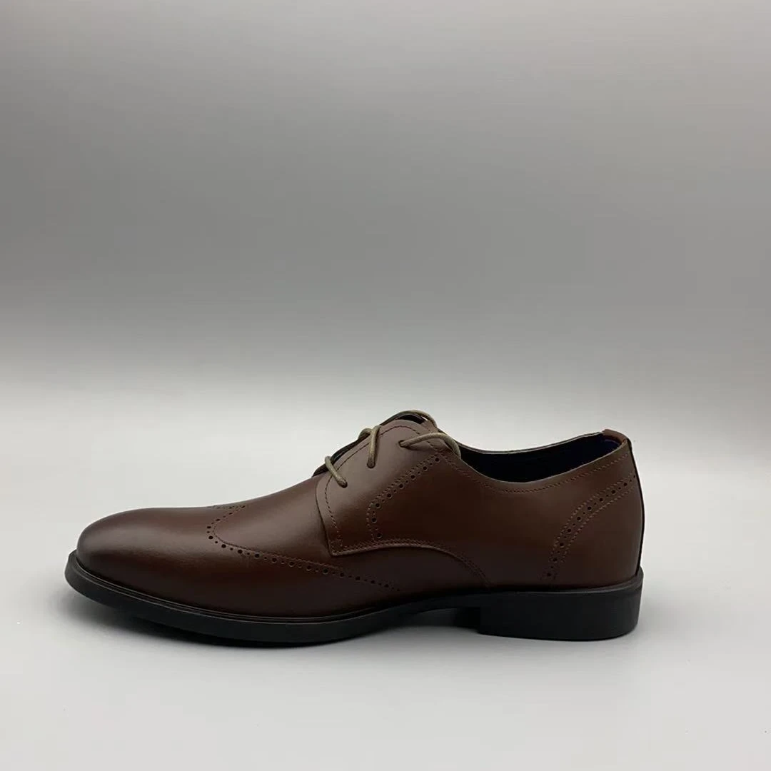 新款轻质厚底系带男士皮鞋休闲鞋C591