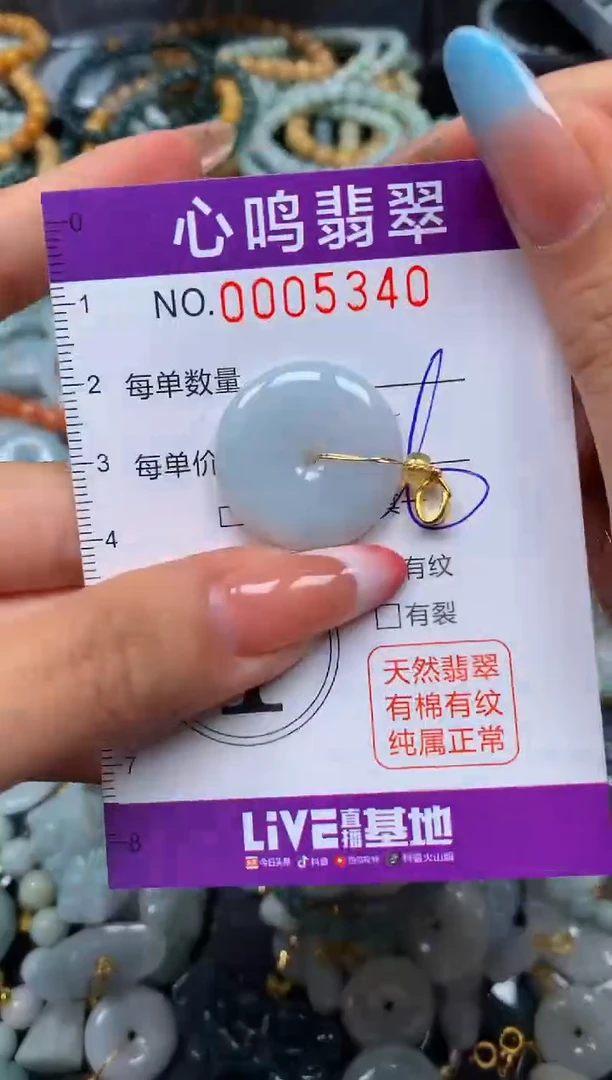 翡翠未镶嵌颈饰闪购005340