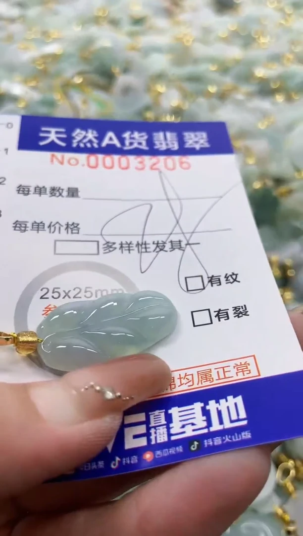 颈饰未镶嵌翡翠天然A货翡翠