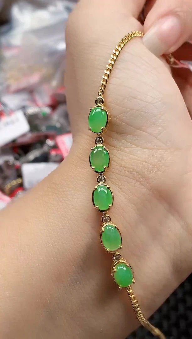 银S925镶嵌戒指翡翠天然A货缅甸翡翠