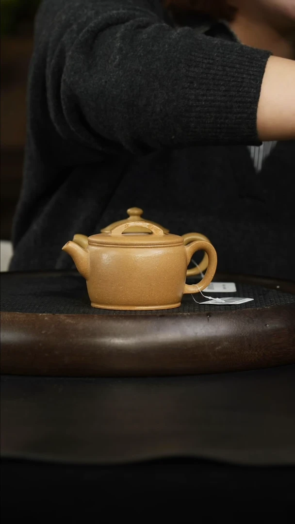 茶壶紫砂白黄金段 汉瓦