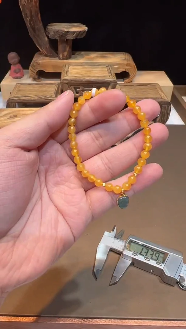 手链琥珀未镶嵌手饰@@