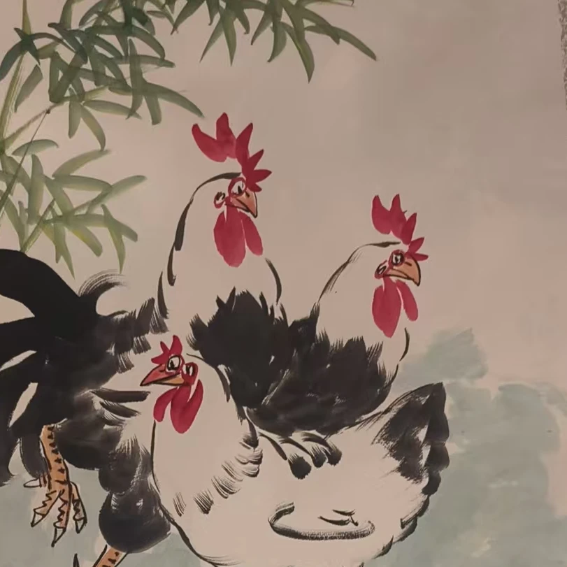 橱窗展示/齐派艺術/崔晓军/宣纸国画/带证书