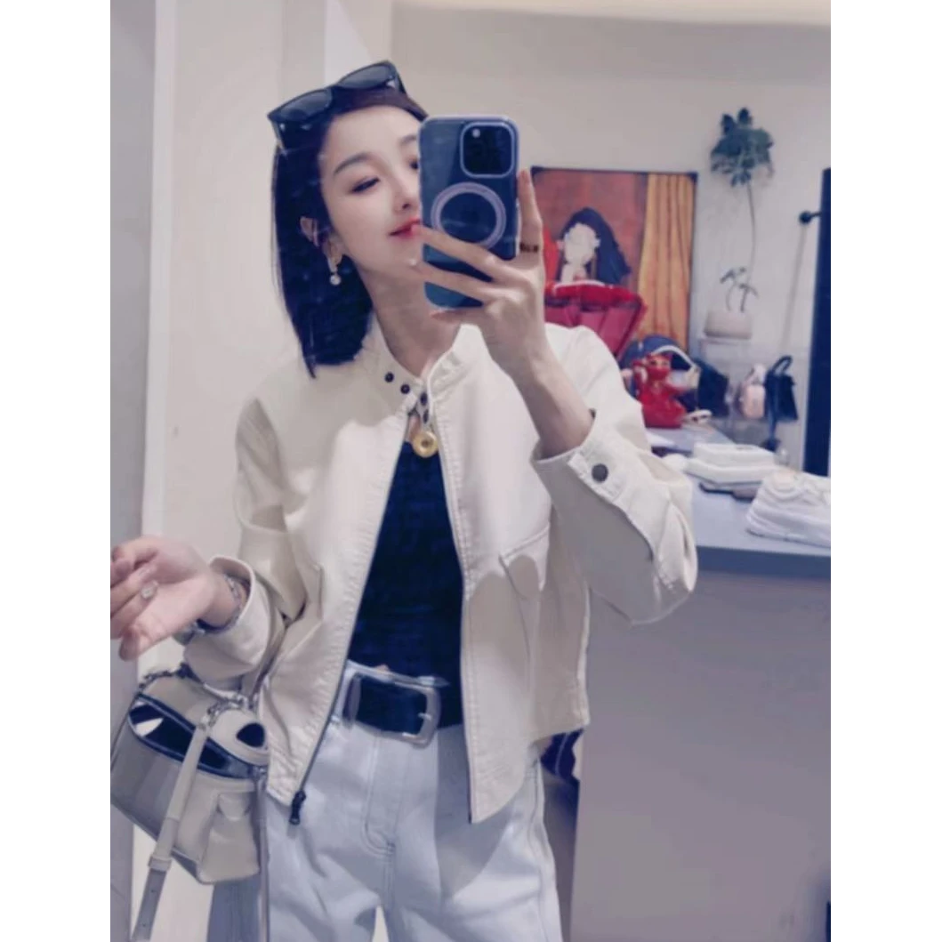 倩倩家秋款皮衣外套