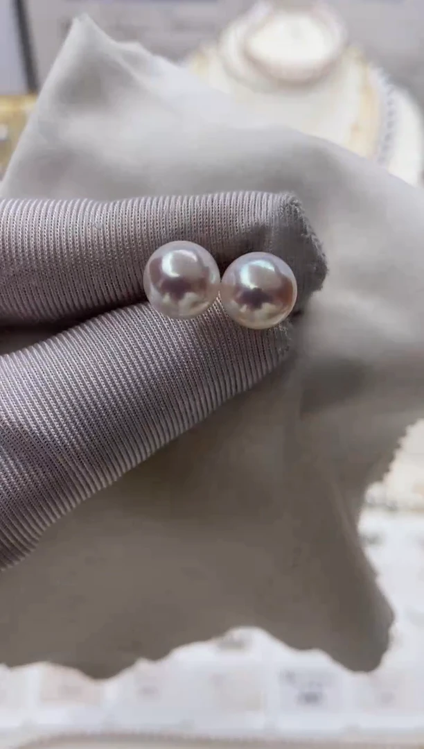 18K金镶嵌耳饰海水珍珠特选福利不退不换