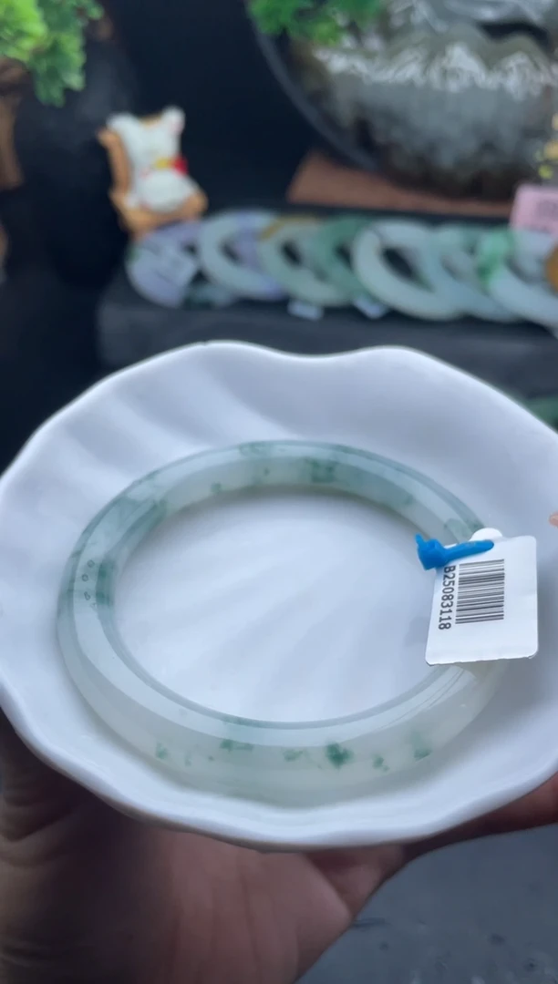 未镶嵌手镯定制翡翠20号手镯卡8