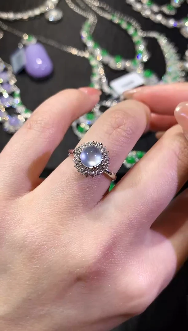 【闪购商品】翡翠戒指18K金镶嵌113-戒指