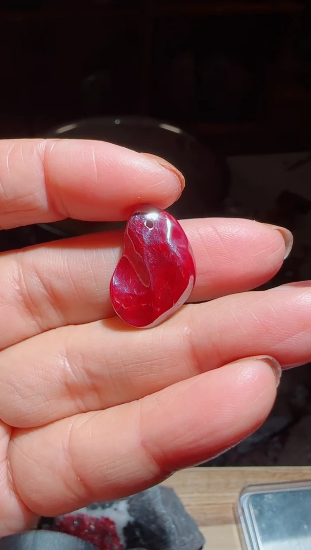 天然辰砂朱砂吊坠17