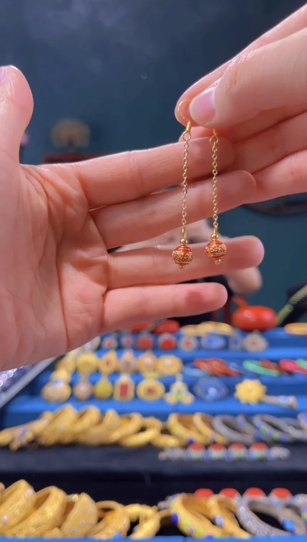 【闪购商品】非遗技艺 花丝耳环