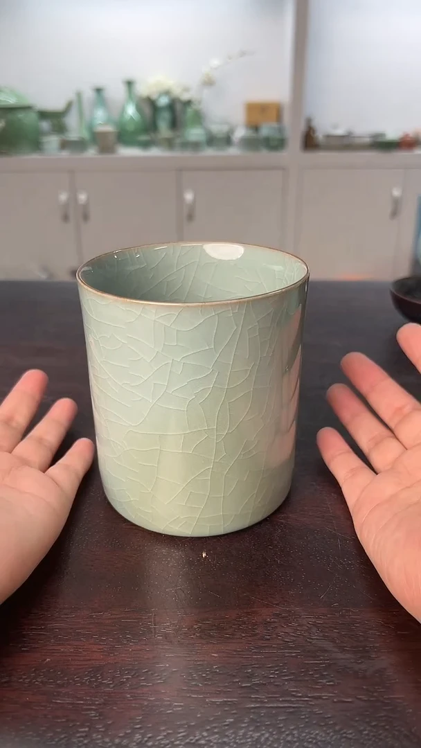 龙泉云间青瓷小米茶器