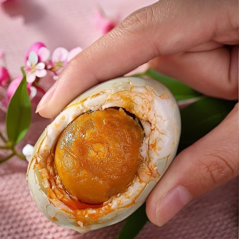 【微山湖-咸鸭蛋】流油咸鸭蛋 50g-60g中号蛋 红泥腌制 下饭下酒
