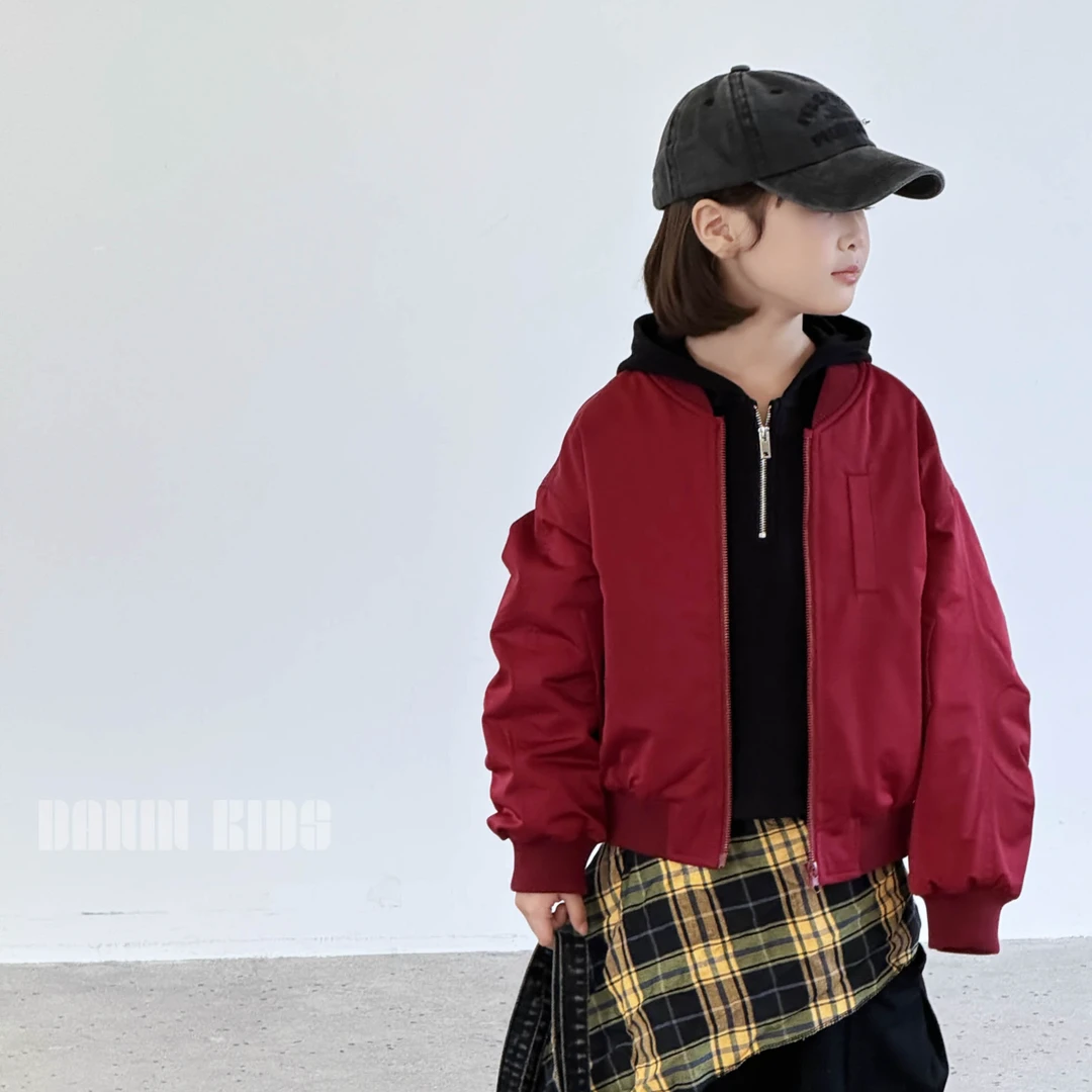 嗒囜【C位运动会】越野运动 防风保暖儿童秋冬装棒球服棉服棉衣外套