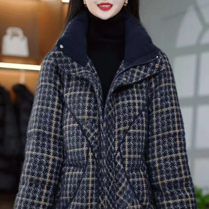 2025秋冬爆款时尚气质减龄保暖百搭设计感棉服简约风上衣女