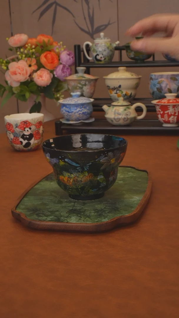 贰俩系列繁花葫芦碗