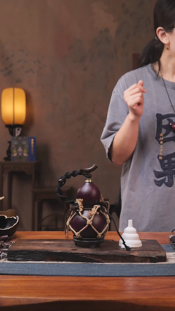1402号精品大漆葫芦防腐防渗装水茶酒