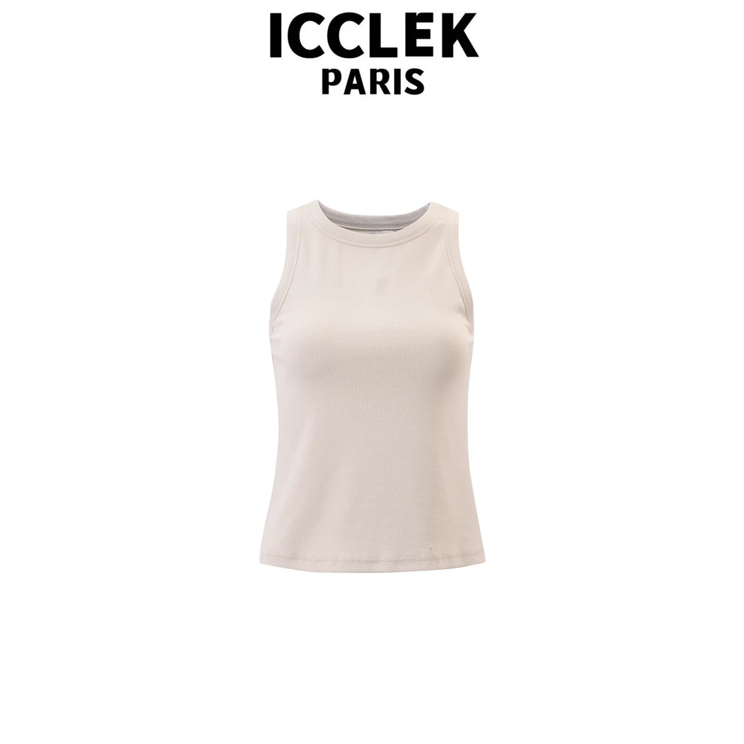 ICCLEK  新款减龄针织背心 百搭 无袖 休闲 时尚 -1117