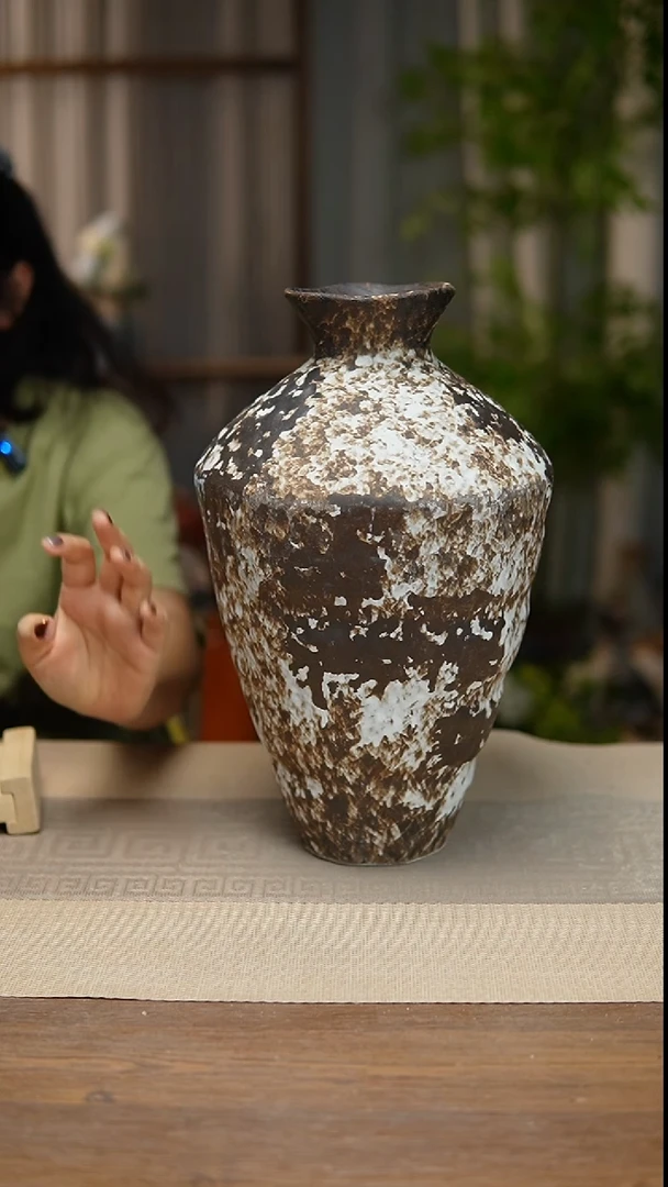 异形花器诧寂黑高脚