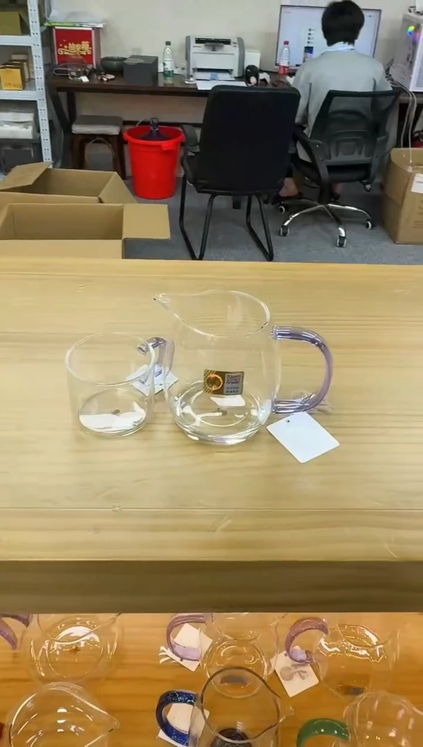 禾器澄然茶海浅紫色+禾器清尚杯一个装