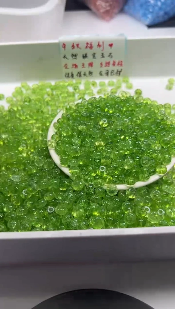 颈饰未镶嵌水晶w1618葡萄绿阿赛算盘8*4mm*15颗