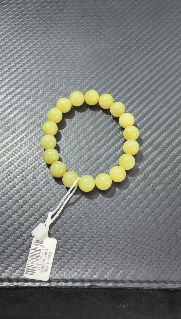 未镶嵌手链和田玉（黄玉）若羌安徽矿老坑料鸡油黄手串卡11微色差