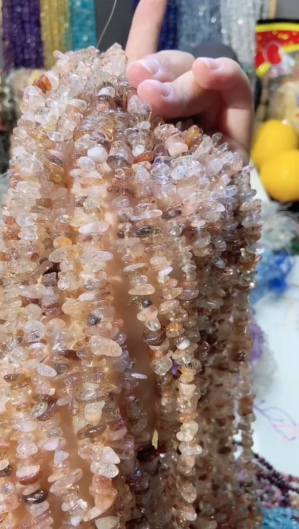 未镶嵌珠宝半成品水晶aaa黑金超七