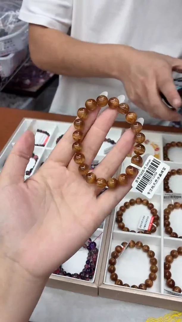 未镶嵌手串水晶收藏级铜顺发F608  9.5mm