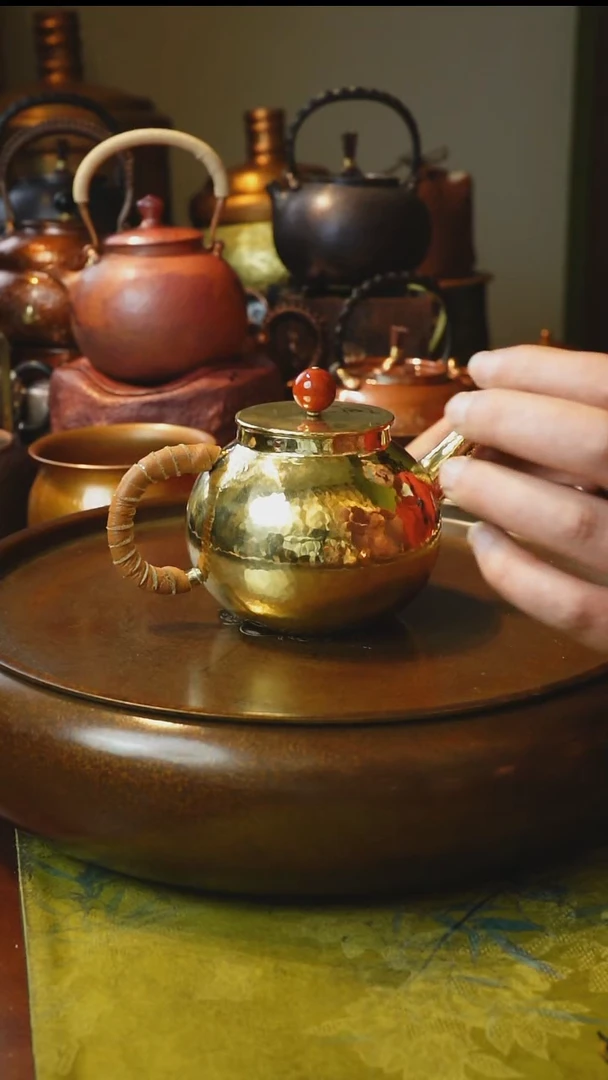 黄铜泡茶壶【冲之雅器】