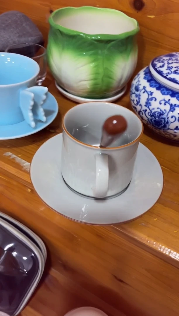 陶瓷茶具摆件旅行套组