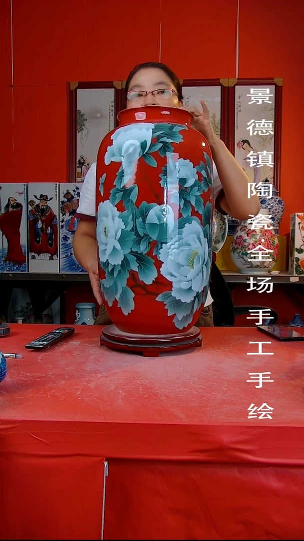 摆件景德镇陶瓷 全场手工手绘