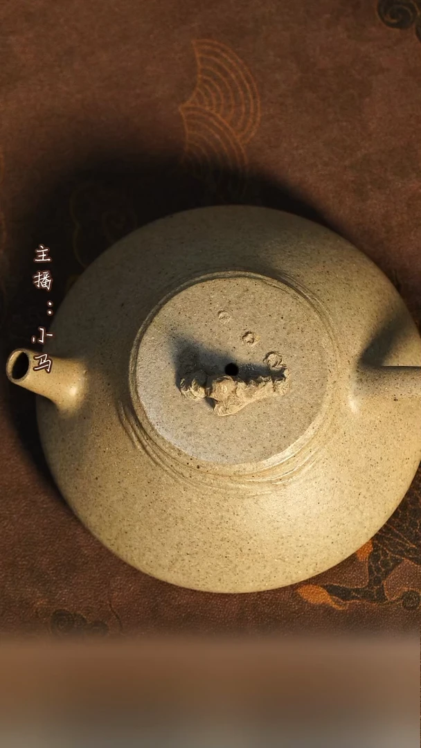 茶壶紫砂观海  白泥柴烧