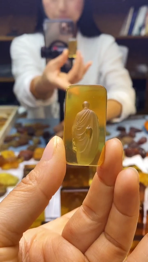 琥珀颈饰未镶嵌SN91-65（悟道）