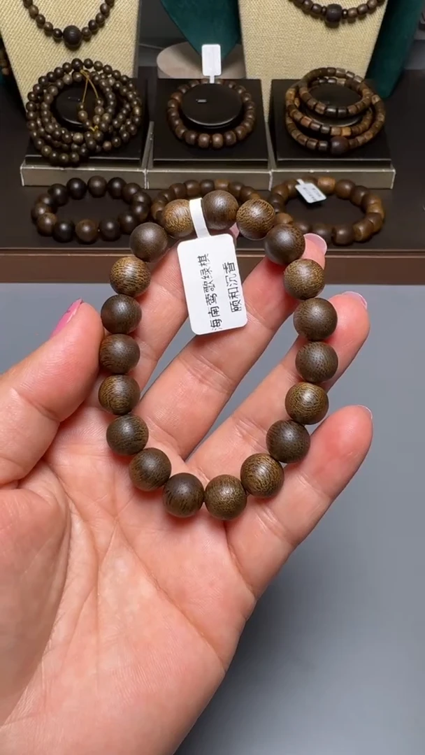 沉香D36036海南绿奇楠10mm