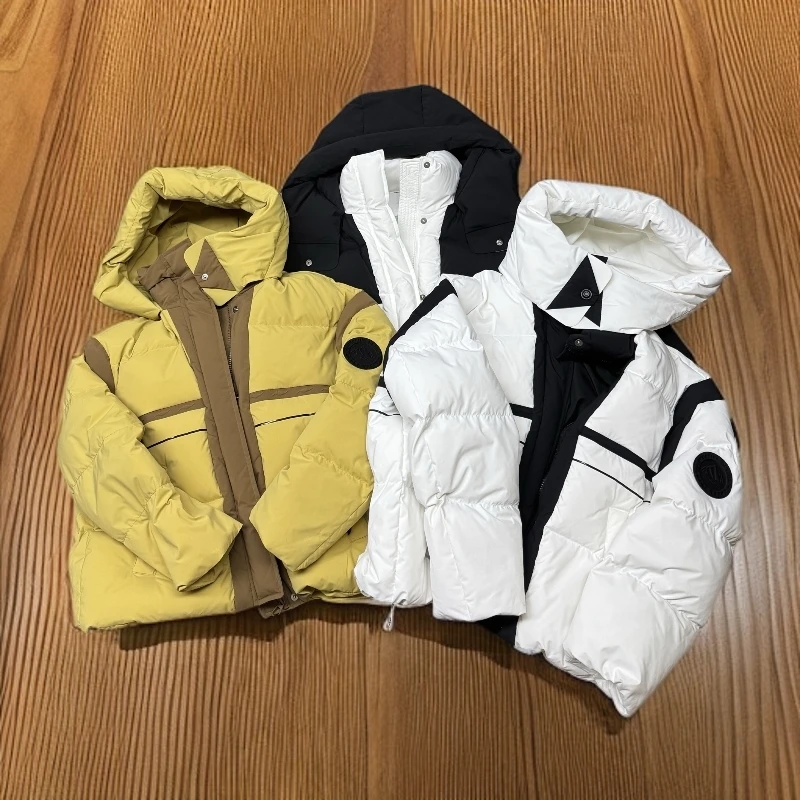 90新国标白鸭绒羽绒时尚保暖短款羽绒服连帽加厚冬季6080