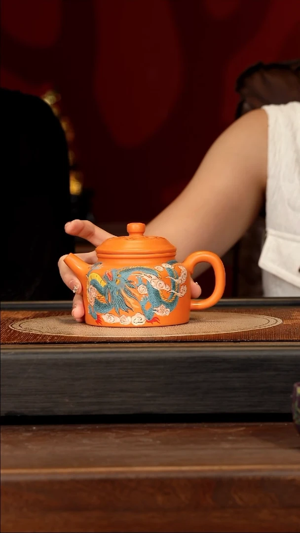 宜兴紫砂SJK 橘黄砂 德钟