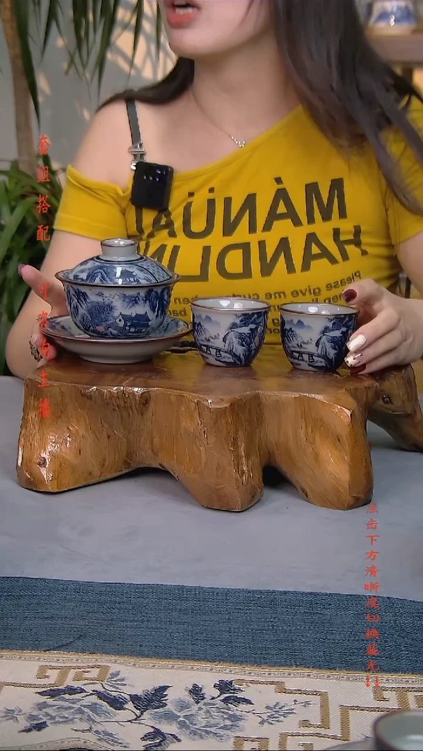 简装家用款3件套 老陶泥开片纹陶瓷茶具