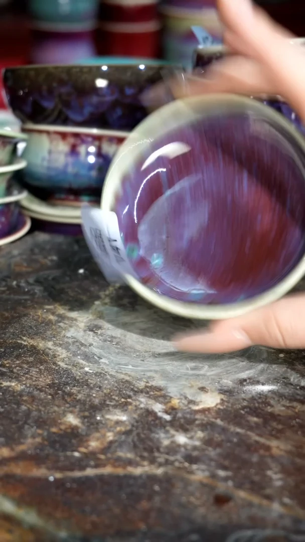摆件精品窑变钧瓷茶器