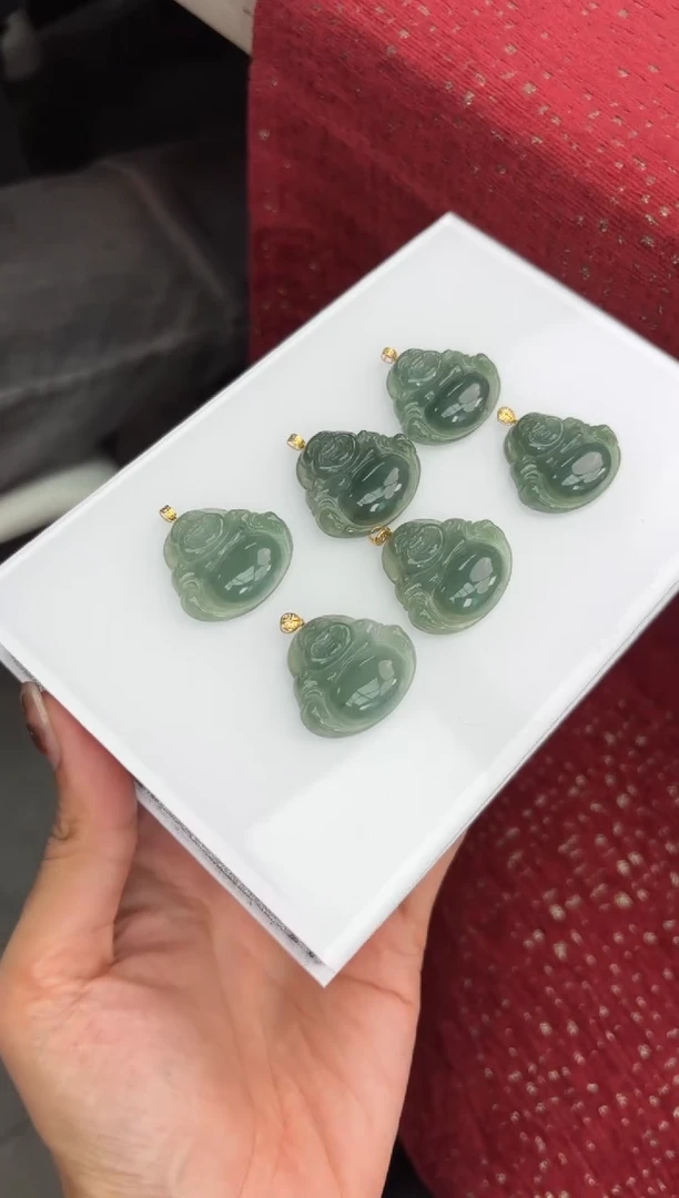 【闪购商品】翡翠颈饰18K金镶嵌338709/多样性发一件/配绳