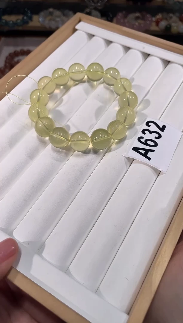水晶手链未镶嵌A632柠檬黄手链