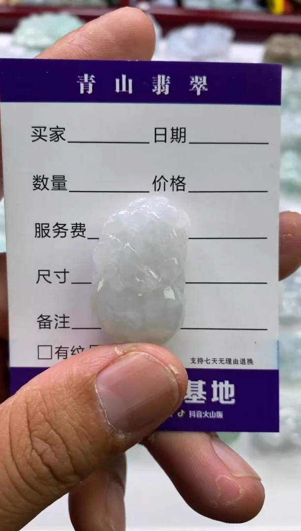 翡翠未镶嵌颈饰多人如意貔貅