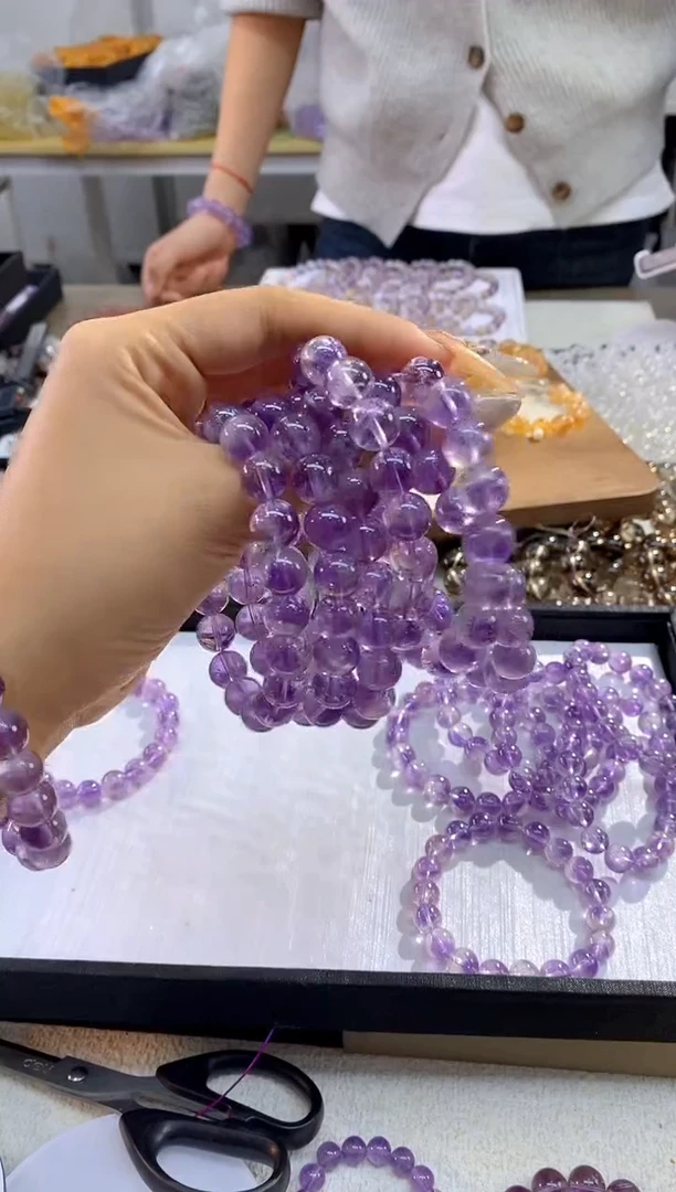 【闪购商品】水晶手串未镶嵌060/多样性发其一/卡10